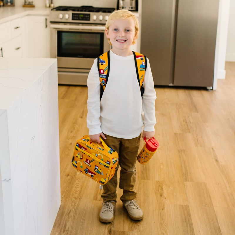 Wildkin Kids Insulated Lunch Box Bag for Boys & Girls  Reusable Kids Lunch Box is Perfect for Early Elementary Daycare School Travel  Ideal for Hot or Cold Snacks & Bento Boxes (Under Construction) - Image 2